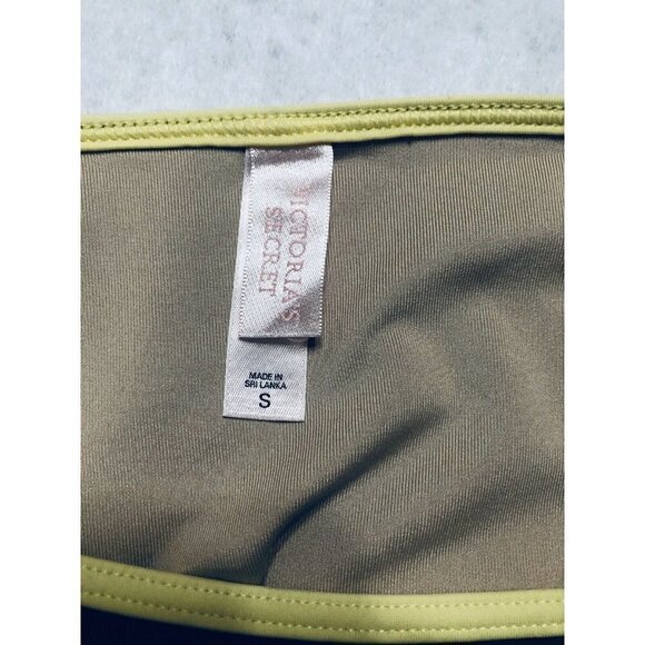 Victorias Secret Bikini Womens Small 34C Green Underwire Halter Swim Beach Boho - Picture 10 of 11